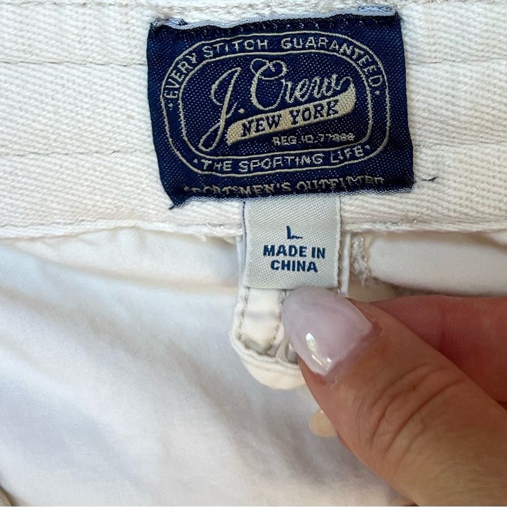 Men's Cream Drawstring Shorts - Picture 4 of 4